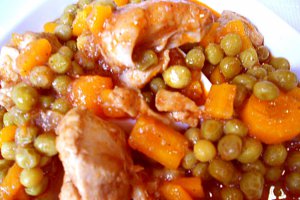 Mazăre verde cu carne de porc