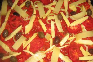 Pizza cu miez de lapte