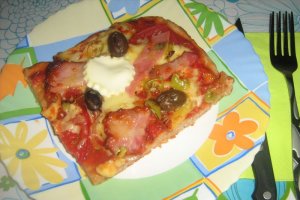 Pizza cu miez de lapte