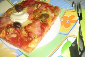 Pizza cu miez de lapte