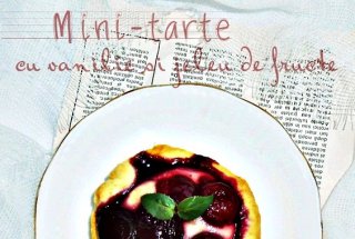 Mini-tarte cu vanilie si jeleu de fructe