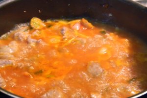 Mazare verde cu carne