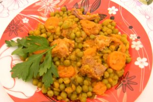 Mazare verde cu carne