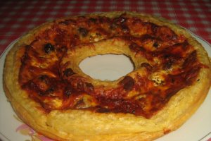 Coronita  cu branzeturi la cuptor