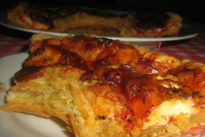 Coronita  cu branzeturi la cuptor