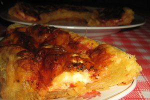 Coronita  cu branzeturi la cuptor