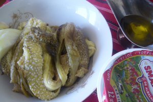 Salata de vinete cu smantana si usturoi