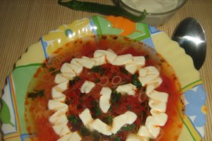 Ciorba de legume cu paste fainoase