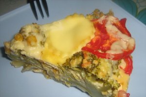 Gratin de broccolli si porumb cu miez de lapte
