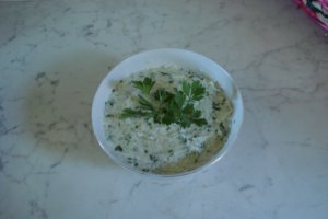 Paste cu salata de conopida si sunca presata