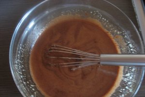 Tarta cu pere , piersici si ciocolata