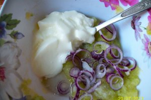 Cotlet de porc cu sos de zucchini