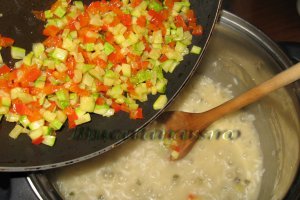 Risotto cu legume si rasol de curcan