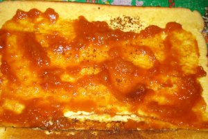 Rulada cu gem de piersici