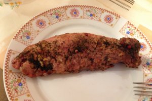 Muschiulet de porc cu sos de smantana