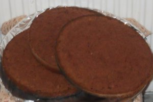 Tort cu blat de cacao si crema de vanilie