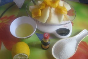 Sorbet de pepene galben si nectarine