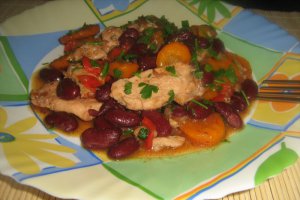 Piept de pui cu legume scazute