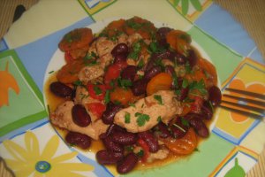 Piept de pui cu legume scazute