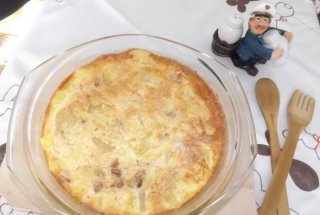 Sufleu de cartofi si carne de pui