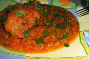 Copanele de pui in sos de dovlecel