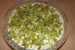 Tarta cu praz si sunculita