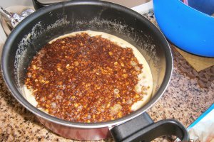 Napolitane cu crema de caramel cu nuca