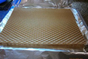 Napolitane cu crema de caramel cu nuca
