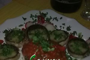 File de crap cu sos salsa si ciuperci.