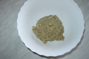 Cubulete de carne cu piure de vinete