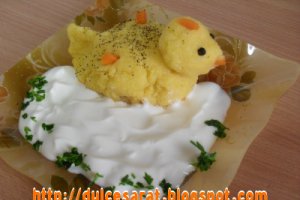 Puisori din mamaliga cu smantana pt copilasi mofturosi