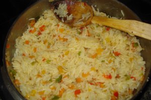 Orez basmati cu ardei colorati