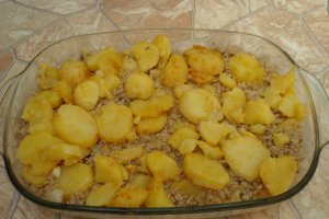 Musaca de cartofi cu carne de porc