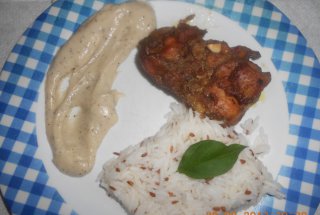 Pui cu sos Bechamel si menta