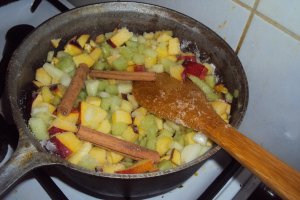 Dulceata de pepene galben si piersici