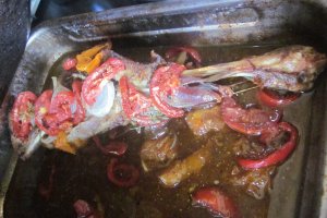 Pulpă de miel la cuptor cu legume