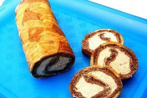Rulada cu ganache de cappuccino