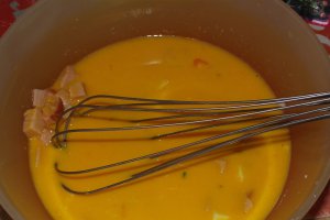 Frittata (Omleta) cu sunca si cascaval