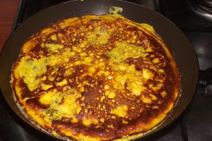 Frittata (Omleta) cu sunca si cascaval