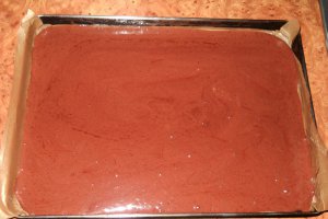 Prajitura cu "Ceva fin" si zmeura