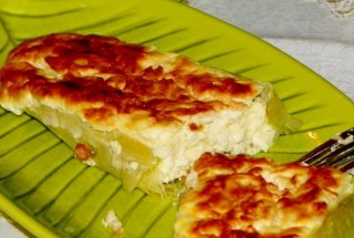 Dovlecei umpluti cu branza la cuptor