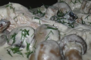 Ciulama de pui cu ciuperci
