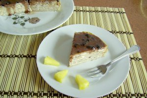 Tortulet de clatite cu branzica