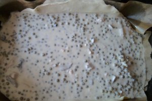 Tarta cu piept de pui si mazare