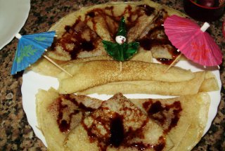 Crepes (clatite) cu lapte de soia-post