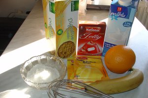 Budinca cu fructe si jelly