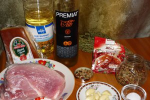 Pulpa de porc impanata cu usturoi si afumatura