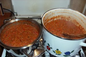 Zacusca cu vinete, gogosari si kapia