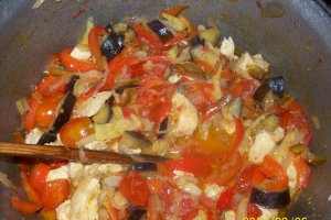 Ghiveci de legume cu carne si cus-cus