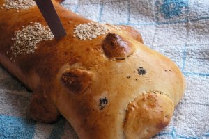 Porc fals umplut cu branza